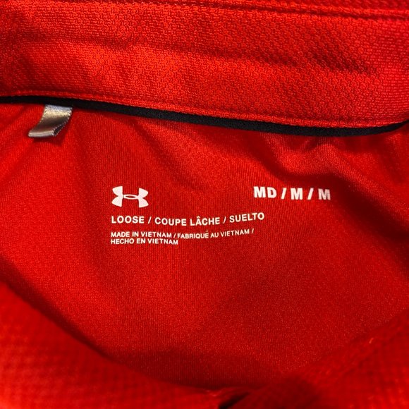 Under Armour University of Maryland Golf Polo Red Terps Medium M - Picture 5 of 6